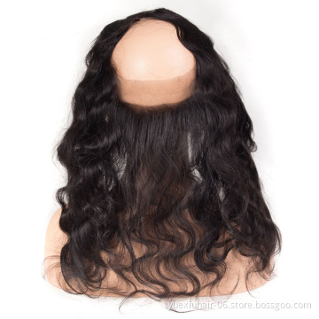 Wholesale Virgin Hair Natural Hairline 360 Lace Frontal Closure With Baby Hair